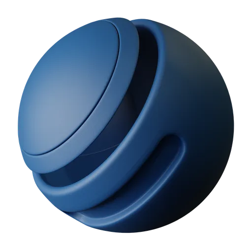 Procedural pearl blue painted plastic