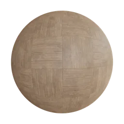 Oak wood square backet