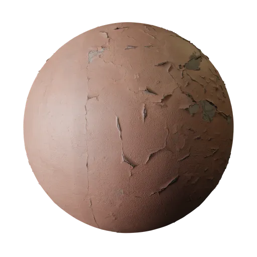 Peeling Terracotta Wall Paint