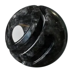 Black Patterned Marble