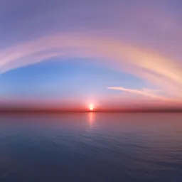 Pink Sunset Colorful Sky