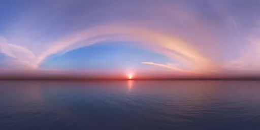 Pink Sunset Colorful Sky
