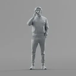 Lowpoly Male Standing