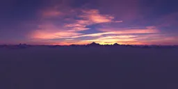 Pink Purple Twilight Landscape