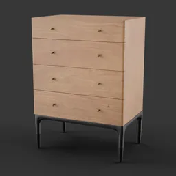 Wooden Dresser With Drawers