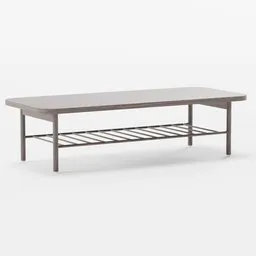 "Get the LISTERBY ikea brown 3D table model for Blender 3D. Featuring a grey metal body, lattice shelf and clean lines, it's perfect for any interior."