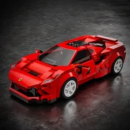 Ferrari F8 Lego toy car