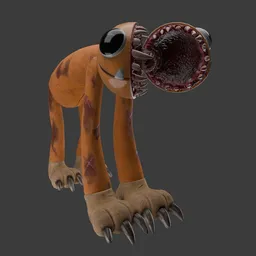 Strange Alien Dog IK Rigged