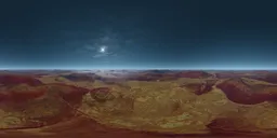 Alien Planet Landscape Aerial