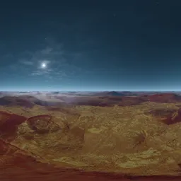 Alien Planet Landscape Aerial