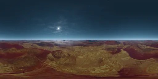 Alien Planet Landscape Aerial