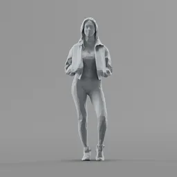 Lowpoly Female Standing