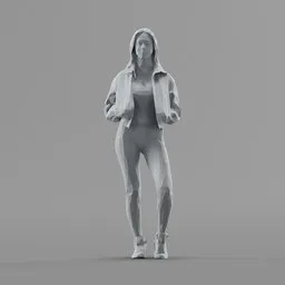 Lowpoly Female Standing
