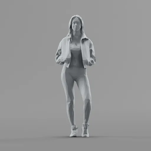 Lowpoly Female Standing