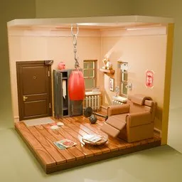 Stylized Boxing Room