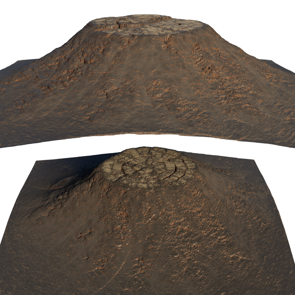 Volcano | FREE Terrains models | BlenderKit