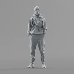 Lowpoly Male Standing