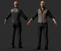 Smart Casual Male Character