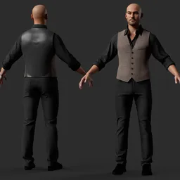 Smart Casual Male Character