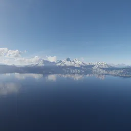 Mountain Landscape Aerial Lake