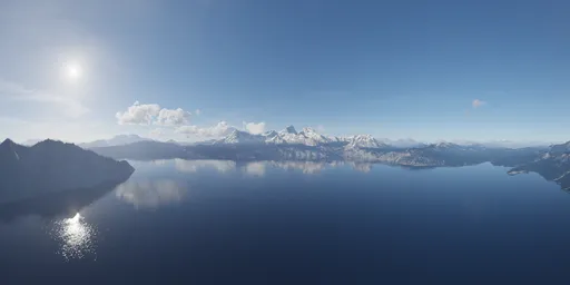 Mountain Landscape Aerial Lake