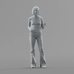Lowpoly Female Standing