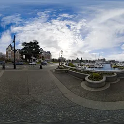 Downtown Victoria - Sunny Clouds Day