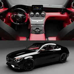 Mercedes Benz C63(Rigged)