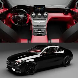 Mercedes Benz C63(Rigged)