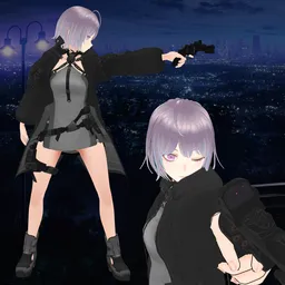Anime Police Girl (Rigged/Animated)