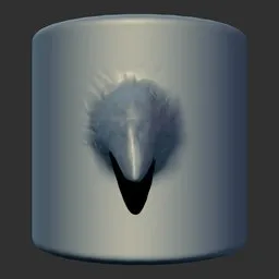 ER Dragon Brush 73 demonstrating reptilian skin effect for 3D sculpting in Blender.