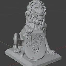 Heraldic Lion 2