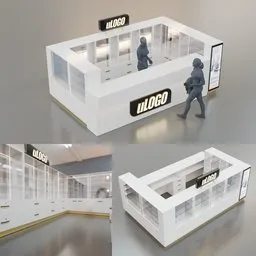 Mall Kiosk Retail Island