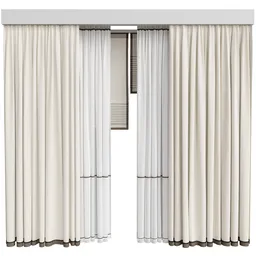 MI Silk And Cotton Curtain Set