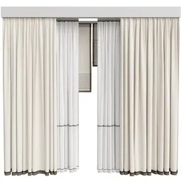 MI Silk And Cotton Curtain Set