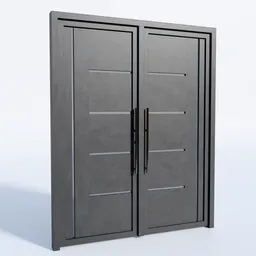 Minimalist Steel Door