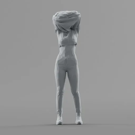 Lowpoly Female Standing