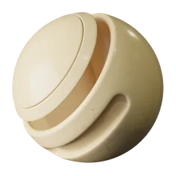 Soft Brown Scratched Porcelain