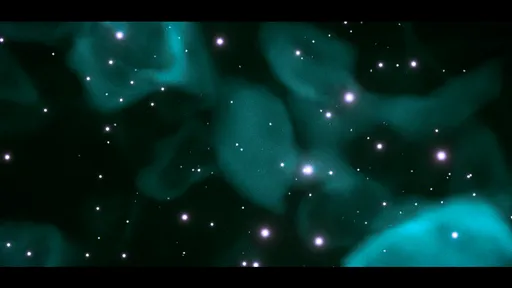 Teal Nebula & Starfield Deep Space