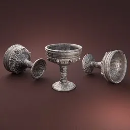 Silver Skull Goblet