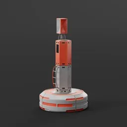 "Explore the Lateral Sea Marker, a stunning 3D model perfect for game design assets, sci-fi landscapes, and gas stations in space. Created in Blender 3D by James Ray Cock and Kuutti Siitonen, this well-rendered model features a red and white machine on a gray surface, inspired by the works of Carel Fabritius and David Roberts. Don't miss out on this incredible addition to your artwork collection!"