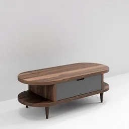 Design walnut coffee table