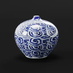 Blue Cloud Porcelain Vase