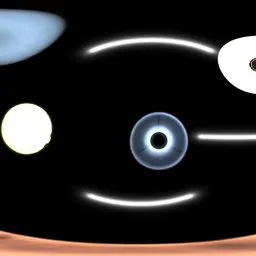 Black white studio light