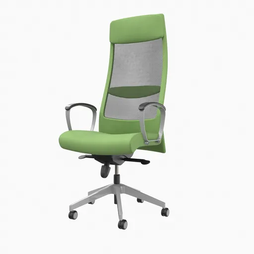 Ikea Markus Chair Green Fabric