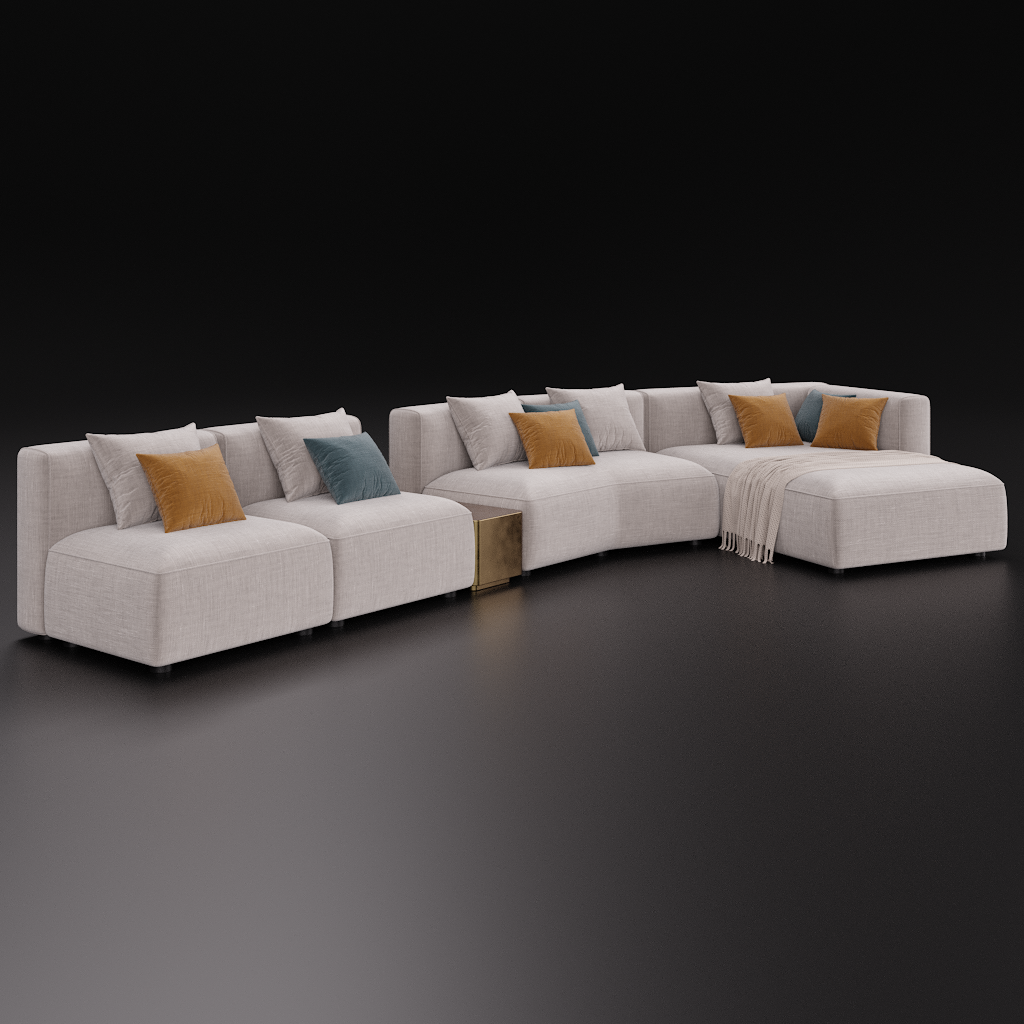 Sofa Yann | Sofas Models | BlenderKit