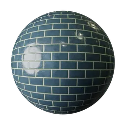 Japanese Dusty Blue Tile 100x50mm