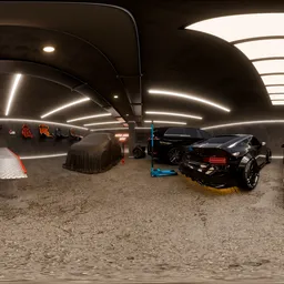 Interior Car Garage 20K HDRi