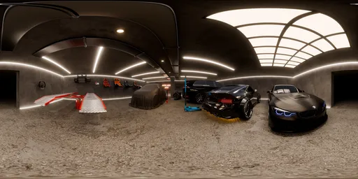 Interior Car Garage 20K HDRi