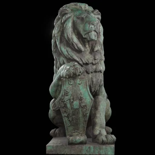 Vs Lion sculpture